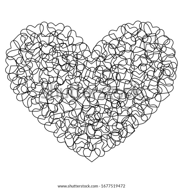 Black Heart Vector Illustration Isolated Transparent Stock Vector ...