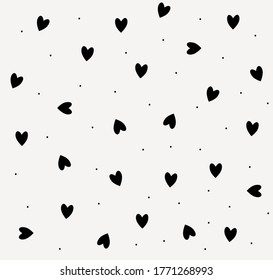 black heart white wallpaper background vector
