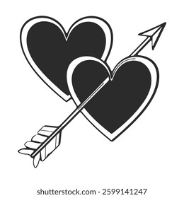 black hearts, black heart symbol, black heart aesthetic,