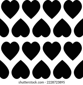 diseño de ilustración de corazones negros