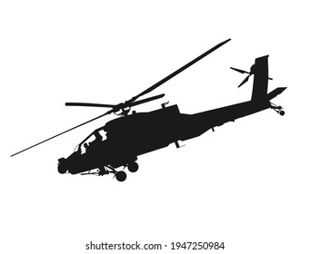 The black helicopter that was about to dive down
