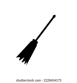 schwarzer Hellowenwitscher-Besensymbol