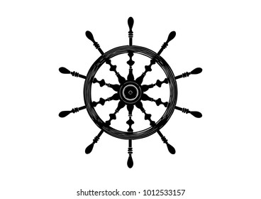 black helm on white background, vector image