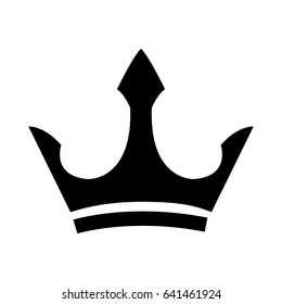 black heraldic crown ornament object