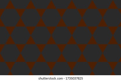 The black hexagon background is arranged on a pale faded background.