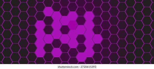 Black hexagon, honeycomb, design element, shapes, pattern with no strokes. vectorEps10


