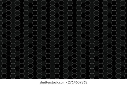 Black Hexagon Honeycomb Pattern Background