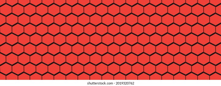 Líneas hexagonales negras y fondo anaranjado