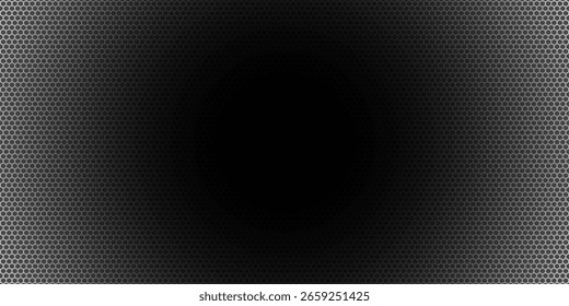 Fondo moderno de material de hexágono negro