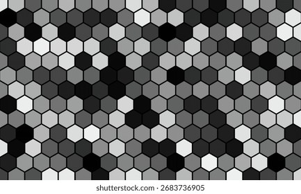 Fondo moderno de material de hexágono negro