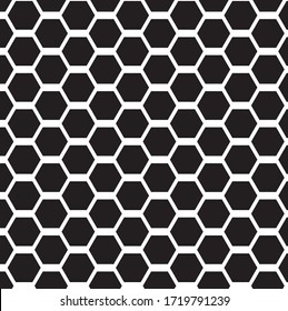 El patrón hexágono negro para su molino textil.