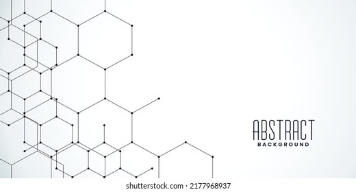 Schwarz-Hexagon-weißer Hintergrund