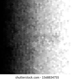 black hexagonal background. modern design. layout  for presentation 