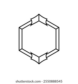 Diseño hexagonal negro con símbolos ocultos y sagrados, que captura la esencia de la espiritualidad antigua y temas paranormales.