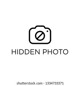 Black Hidden Camera Photography Logo Design Inspiration