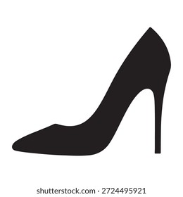 Ilustração de vetor de sapatos de salto alto preto