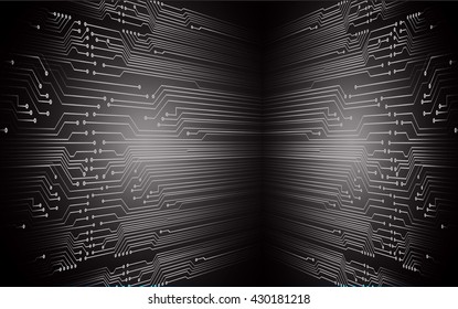 black high tech circuit board, abstract circuit board, CPU, PC computer