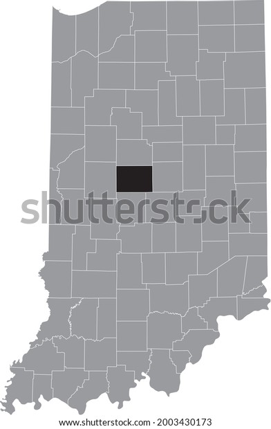 Black Highlighted Location Map Hoosier Boone Stock Vector (Royalty Free ...