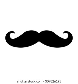 Black hipster vector mustache