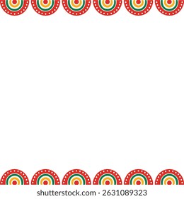 Black history day vector frame.