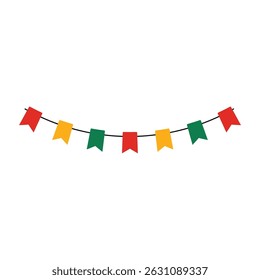 Black history day vector ribbon.