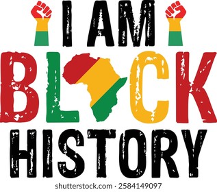 I’m Black History design - Black History T-shirt Design, Black History PNG DXF EPS, African American t-shirt design, Black History bundle