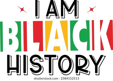 I’m Black History design - Black History T-shirt Design, Black History PNG DXF EPS, African American t-shirt design, Black History bundle