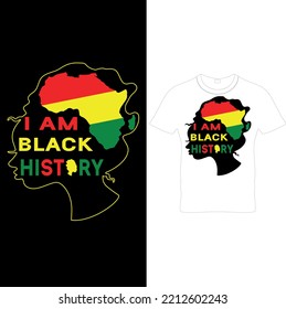  I Am Black History Kwanzaa  Sublimation T-Shirt Design,AMERICAN HARITAGE KWANZAA T-SHIRT,Kwanzaa T Shirt Design.