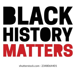 Black History Matters SVG, Black History Month SVG, Black History Quotes T-shirt, BHM T-shirt, African American Sayings, African American SVG File For Silhouette Cricut Cut Cutting svg