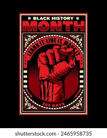 BLACK HISTORY MONT 365 DAYS GRAPHIC DESIGN