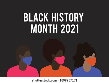 Black History Month 2021 vector illustration