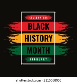 Black history month 2022, 223, 2024 African American history celebration vector illustration