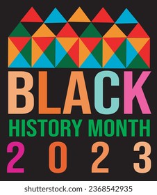 Black History Month 2023 a creative T shirt design .