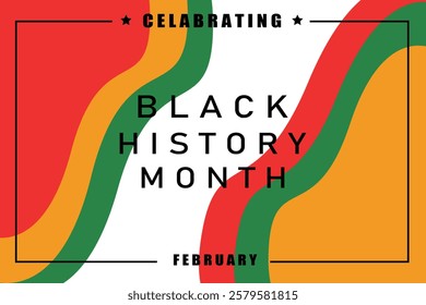 Black History Month 2025 isolated on white background.