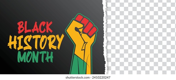 Black History Month abstract vector Background  