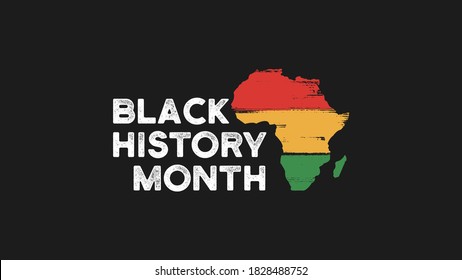 Logo-Banner für Black History Month Africa