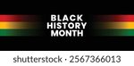 Black history month. African American history celebration. Banner, poster, card template design. Vector illustration