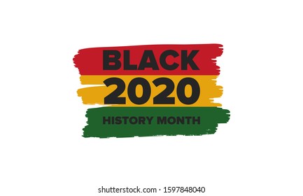 Black History Month. African American History. Celebrated annual. In February in United States and Canada. In October in Great Britain. Poster, card, banner, background. Vector illustration