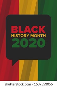 Black History Month. African American History. Celebrated annual. In February in United States and Canada. In October in Great Britain. Poster, card, banner, background. Vector illustration