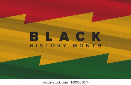 Black History Month. African American History. Celebrated annual. In February in United States and Canada. In October in Great Britain. Poster, card, banner, background. Vector illustration