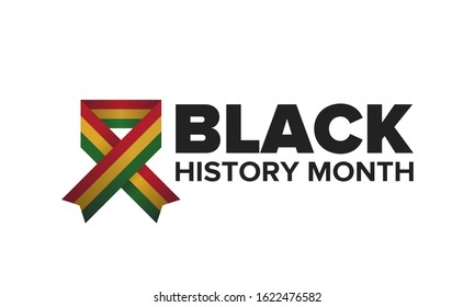 Black History Month. African American History. Celebrated annual. In February in United States and Canada. In October in Great Britain. Poster, card, banner, background. Vector illustration