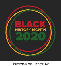 Black History Month. African American History. Celebrated annual. In February in United States and Canada. In October in Great Britain. Poster, card, banner, background. Vector illustration