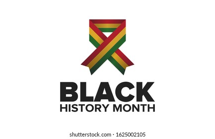 Black History Month. African American History. Celebrated annual. In February in United States and Canada. In October in Great Britain. Poster, card, banner, background. Vector illustration