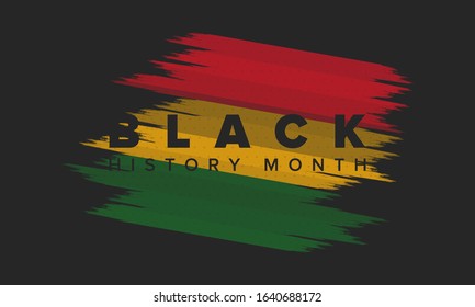 Black History Month. African American History. Celebrated annual. In February in United States and Canada. In October in Great Britain. Poster, card, banner, background. Vector illustration