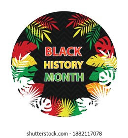 Black History Month. African American History. Celebrated annual. In February in United States and Canada. In October in Great Britain. Poster, card, banner, background. Vector illustration