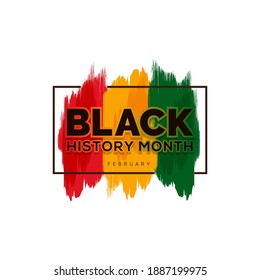 Black history month African American history celebration vector illustration