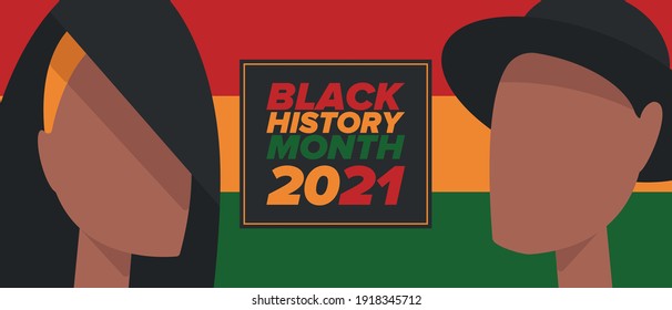 Black History Month. African American History. Celebrated annual. In February in United States and Canada. In October in Great Britain. Poster, card, banner, background. Vector illustration