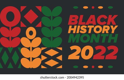 Black History Month. African American History. Celebrated annual. In February in United States and Canada. In October in Great Britain. Poster, card, banner, background. Vector illustration