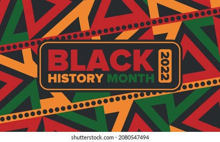 Black History Month. African American History. Celebrated annual. In February in United States and Canada. In October in Great Britain. Poster, card, banner, background. Vector illustration