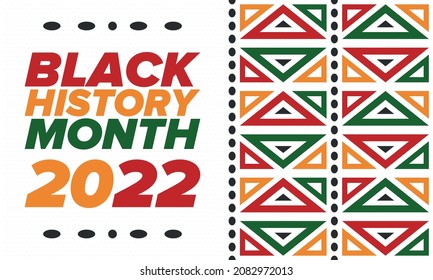 Black History Month. African American History. Celebrated annual. In February in United States and Canada. In October in Great Britain. Poster, card, banner, background. Vector illustration